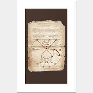 KINKY KITTY - The Kinky Vitruvian Kitty Posters and Art